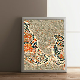 Poster Amizade a gatos e cães, abstrato