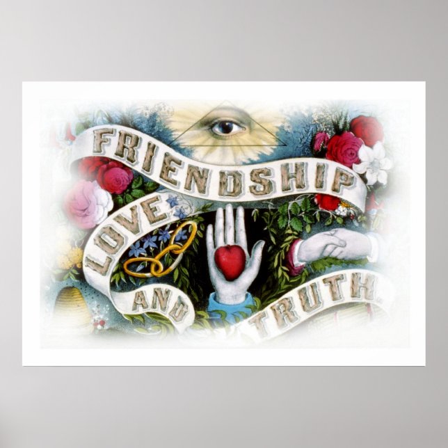 Poster Amizade, Amor e Verdade (Frente)