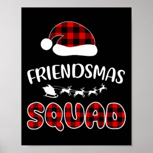 Poster Amizade Esquadra Engraçado Xmas Ligeira Correspond