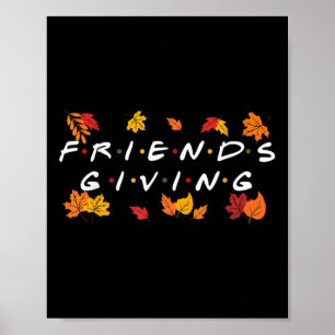 Poster Amizade outono Amigos E Obrigado Familiar