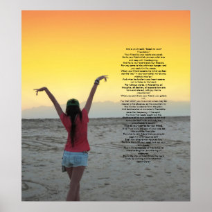 Póster Amizade por Kahlil Gibran