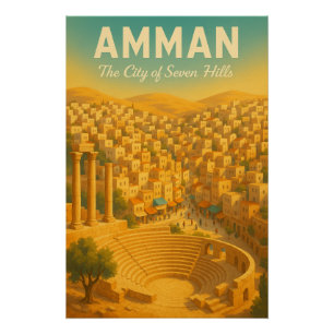 Póster AMMAN – A Cidade das Sete Colinas