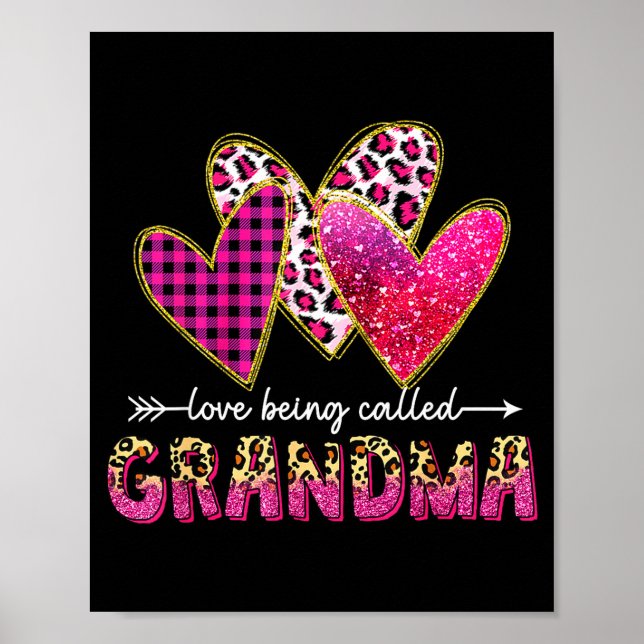 Poster Amo ser chamada de vó valentine dia das mães (Frente)