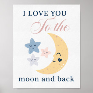 Poster Amo-Te À Lua E Ao Enfermeiro De Trás