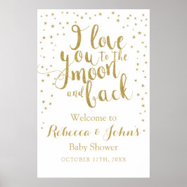 Poster Amo-te ao Dourado sinal de boas-vindas da Lua