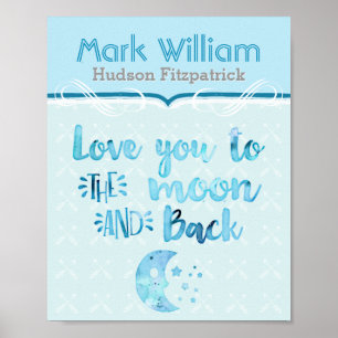 Póster Amo-Te Ao Enfermeiro Azul Da Lua