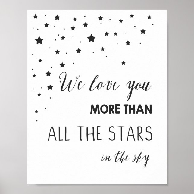 Póster Amo-te mais do que todas as estrelas. (Frente)