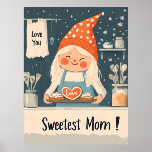 Poster Amo-Te, Querida Mãe Design