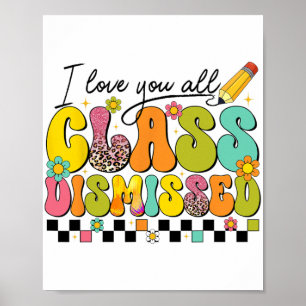 Poster Amo-Te Todos Cl Despedida Professora No Dia Passad
