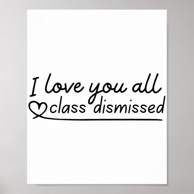 Poster Amo-Te Todos Cl Despedida Professora No Dia Passad (Frente)