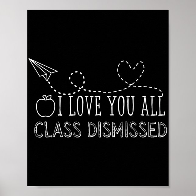 Poster Amo-Te Todos Cl Despedida Professora No Dia Passad (Frente)