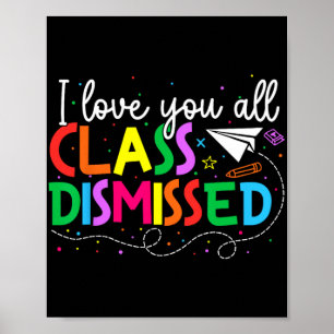 Poster Amo-Te Todos Cl Despedida Professora No Dia Passad