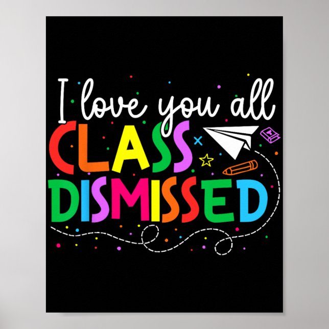 Poster Amo-Te Todos Cl Despedida Professora No Dia Passad (Frente)