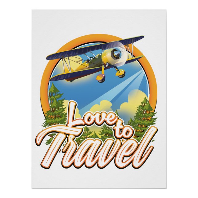 Póster Amo Viajar (Frente)