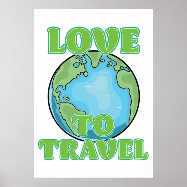 Poster Amo Viajar (Frente)