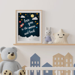 Póster Amo Você até a Lua e de Volta