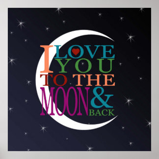 Póster Amo Você até a Lua e de Volta