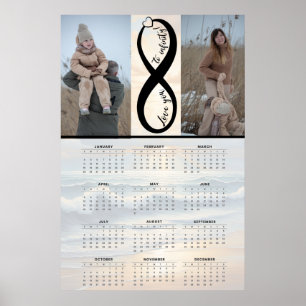 Poster “Amo você até o infinito” – Calendário Personaliza