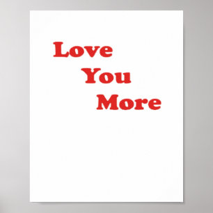 Poster Amo Você Mais Design Minimalista