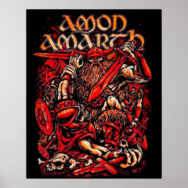 Poster Amon Amarth Mutilado - Melhor Presente Para Ventil (Frente)