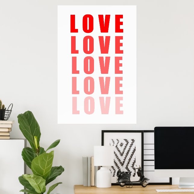 Poster Amor (Escritório em casa)