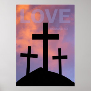 Póster AMOR - 5:8 dos romanos