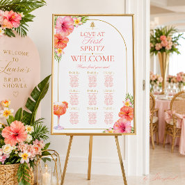 Poster Amor à Primeira Spritz Gráfico de Assentos Tropica