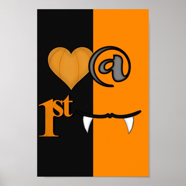 Poster Amor Ao Primeiro Bite No Dia Das Bruxas (Frente)