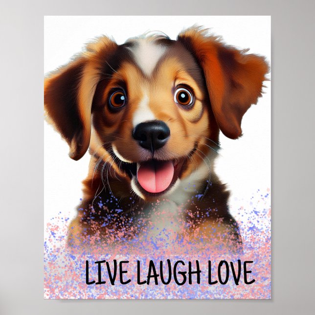 Poster amor ao vivo riso (Frente)