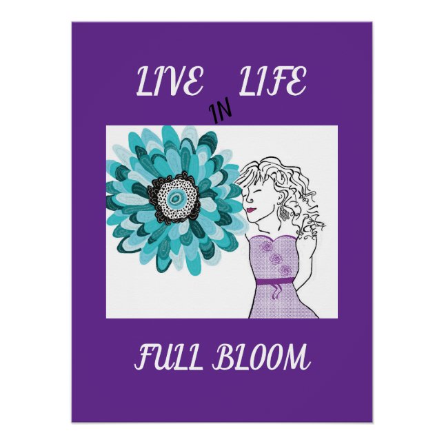 Póster Amor às flores (Frente)