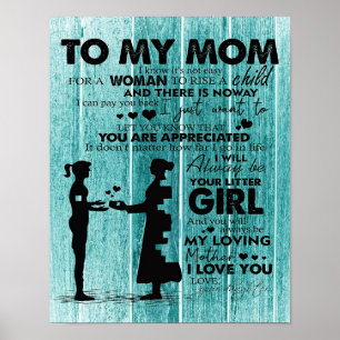 Poster Amor Cita A Mãe Carta À Minha Mãe