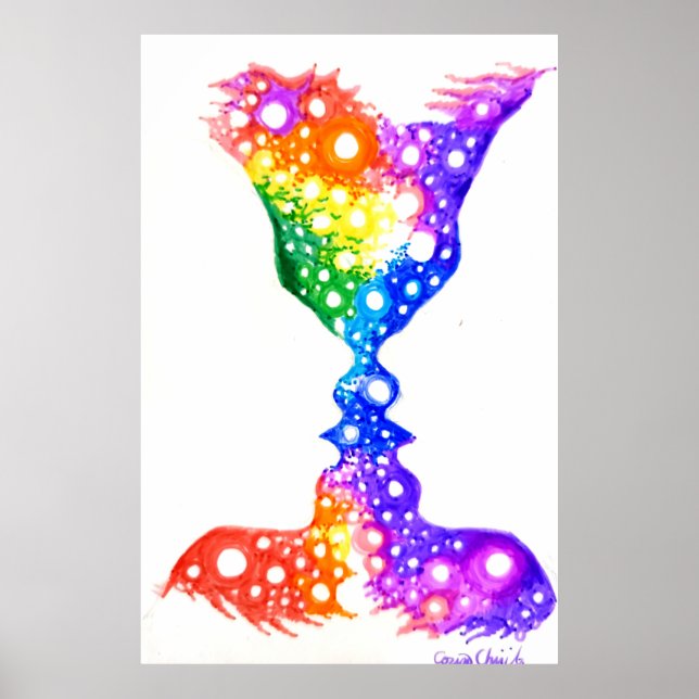 Poster Amor colorido (Frente)