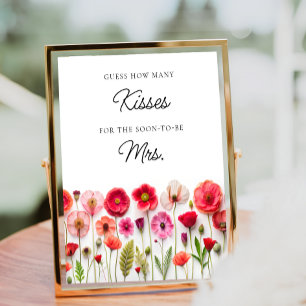 Poster Amor com Banguela Selvagem Quantos Jogo de Beijos