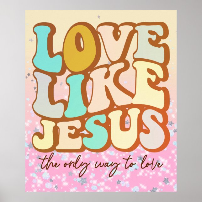 Poster Amor Como Jesus (Frente)