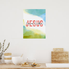 Poster Amor Como Jesus Citação Cristã Inspiradora