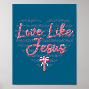 Poster Amor Coquete Como Jesus Dia dos Namorados Coração 