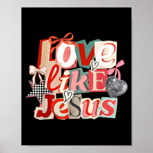 Poster Amor Coquete Como Jesus Dia dos Namorados Coração
