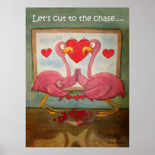 Póster Amor cor-de-rosa lunático Kerra Lindsey do coraç