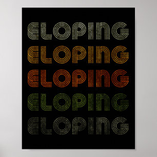 Poster Amor Coração Elopando Tee Grunge Estilo Vintage Pr