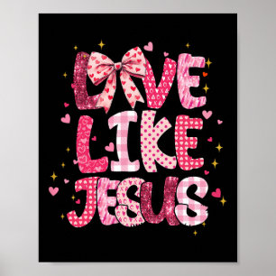 Poster Amor Cristão Como Jesus Dia dos Namorados Religios
