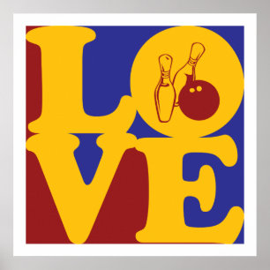 Póster Amor da boliche