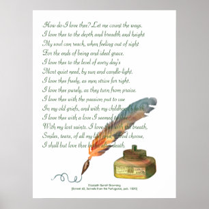 Poster Amor da caneta e da tinta