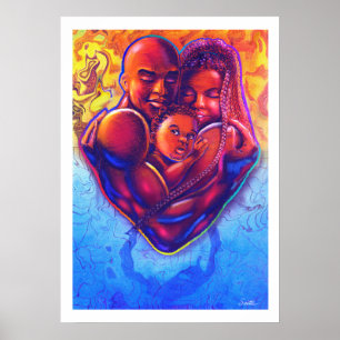 Poster Amor da família negra