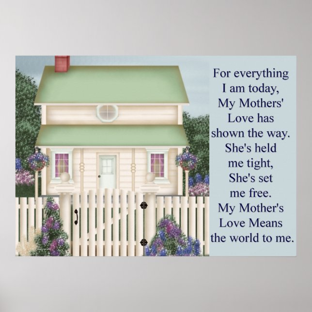 Poster Amor da minha mãe - Dia de as mães (Frente)