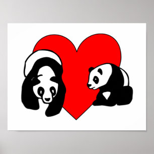 Póster Amor da panda