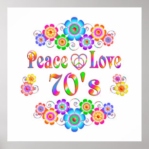 Poster amor da paz 70s