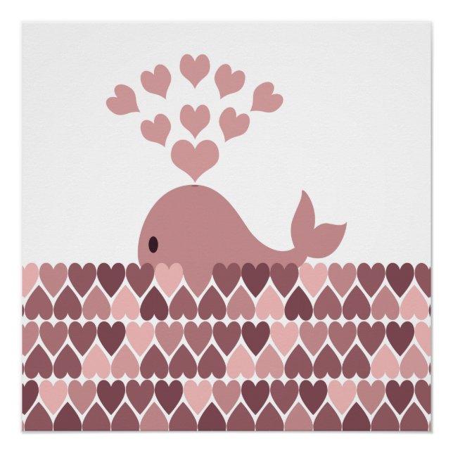 Póster Amor de Baleia Rosa (Frente)