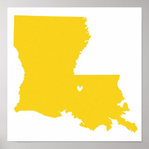 Póster Amor de Baton Rouge, Louisiana