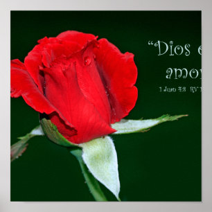 Póster Amor de Dios es (4:8 do de 1 Juan do cartel)