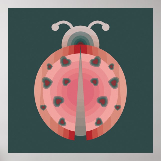 Póster amor de joaninha (Frente)